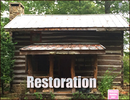 Historic Log Cabin Restoration  Bolton, North Carolina